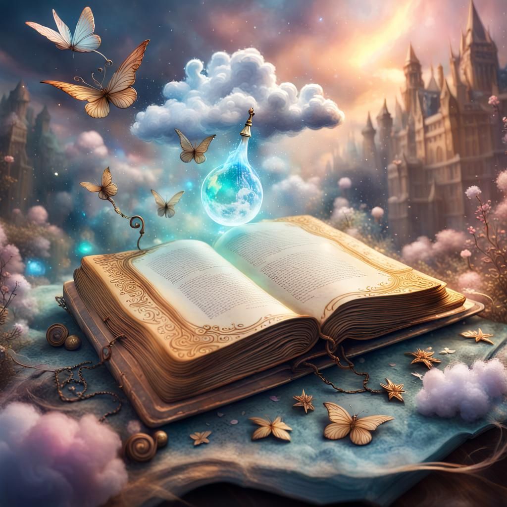 Magical book - AI Generated Artwork - NightCafe Creator