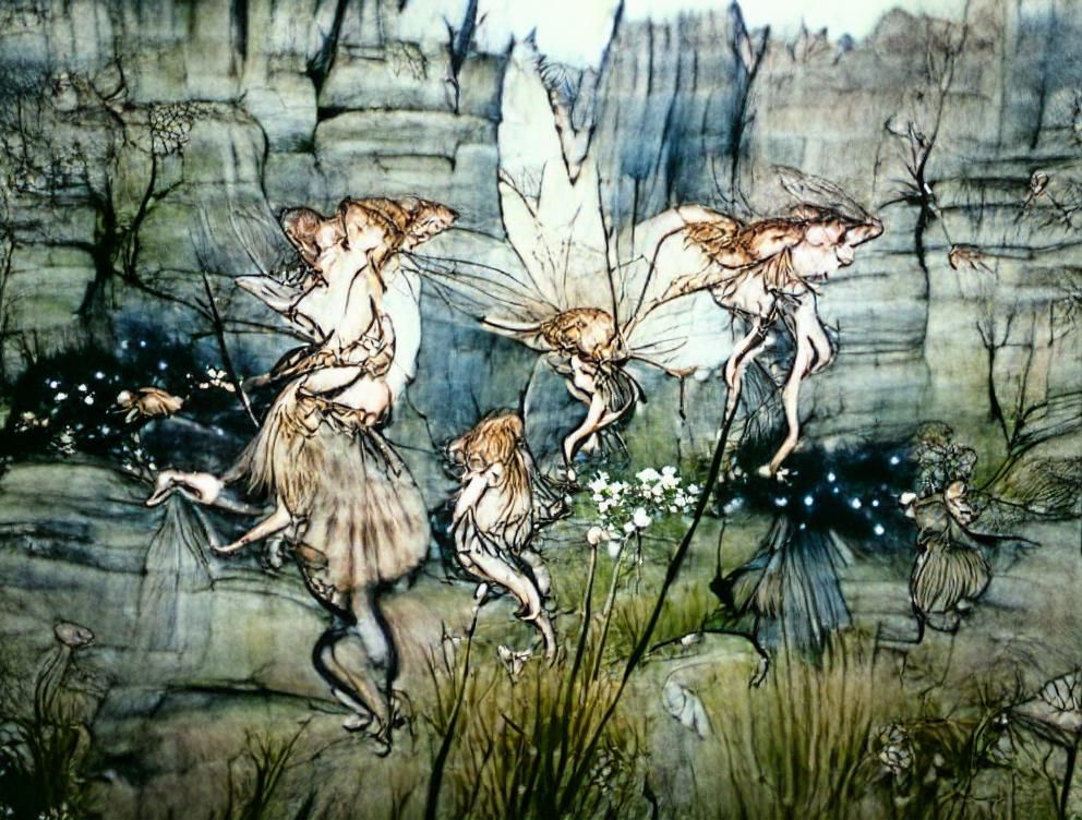 Arthur Rackham fairies - AI Generated Artwork - NightCafe Creator