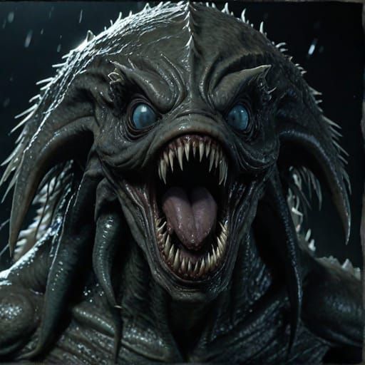 Very creepy eldritch horror fish abomination that will haunt...