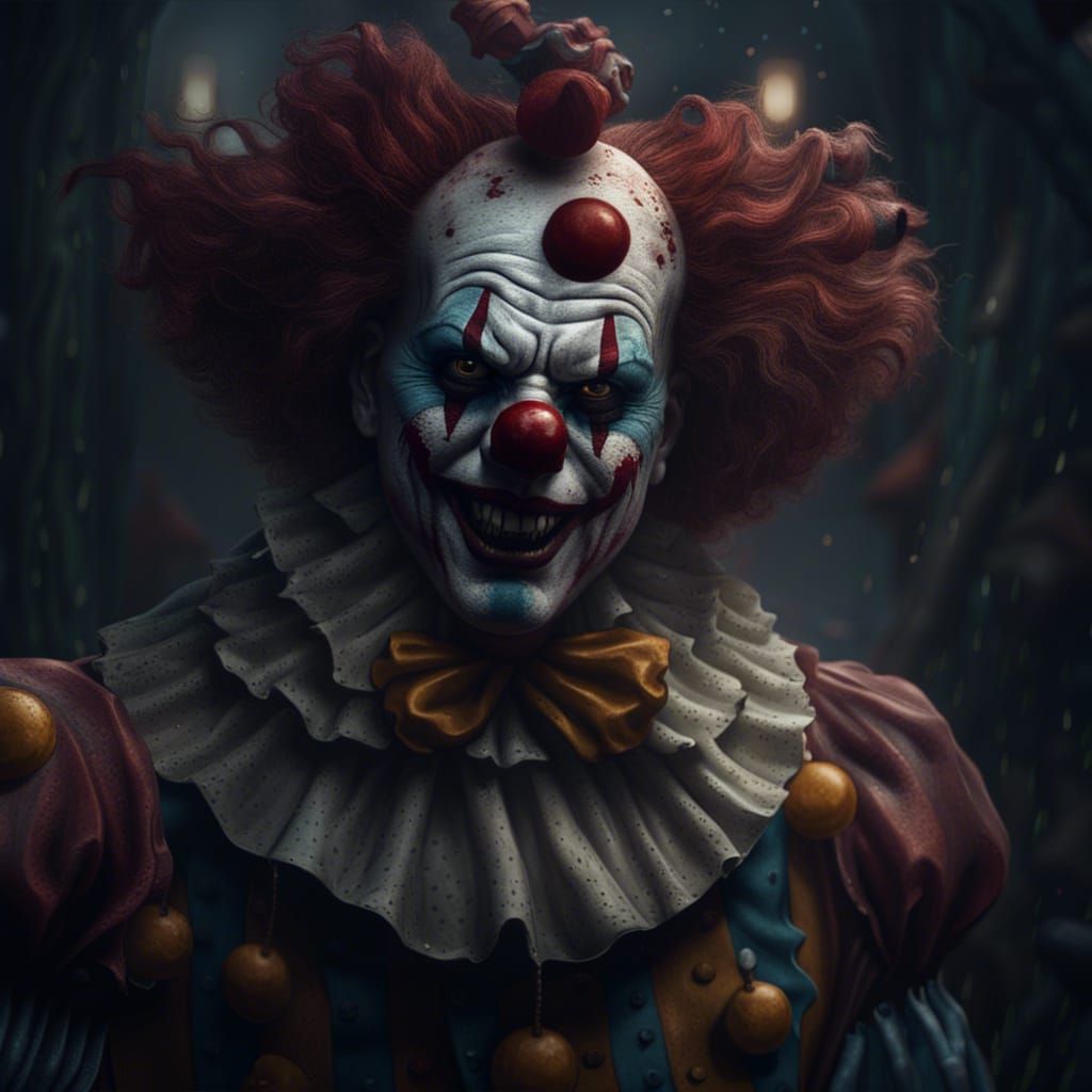 IT the horror clown - AI Generated Artwork - NightCafe Creator