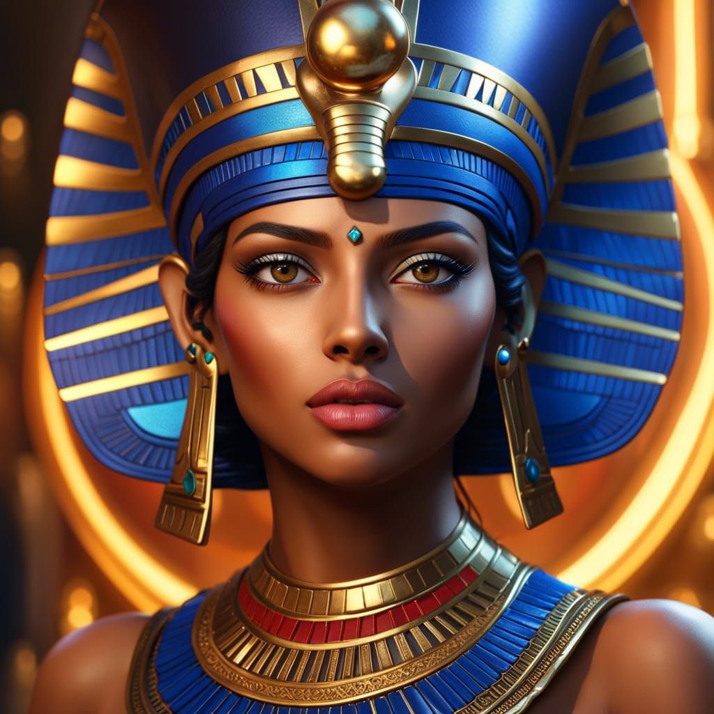 Beautiful, Stunning, exotic Egyptian Goddess Neith - AI Generated ...