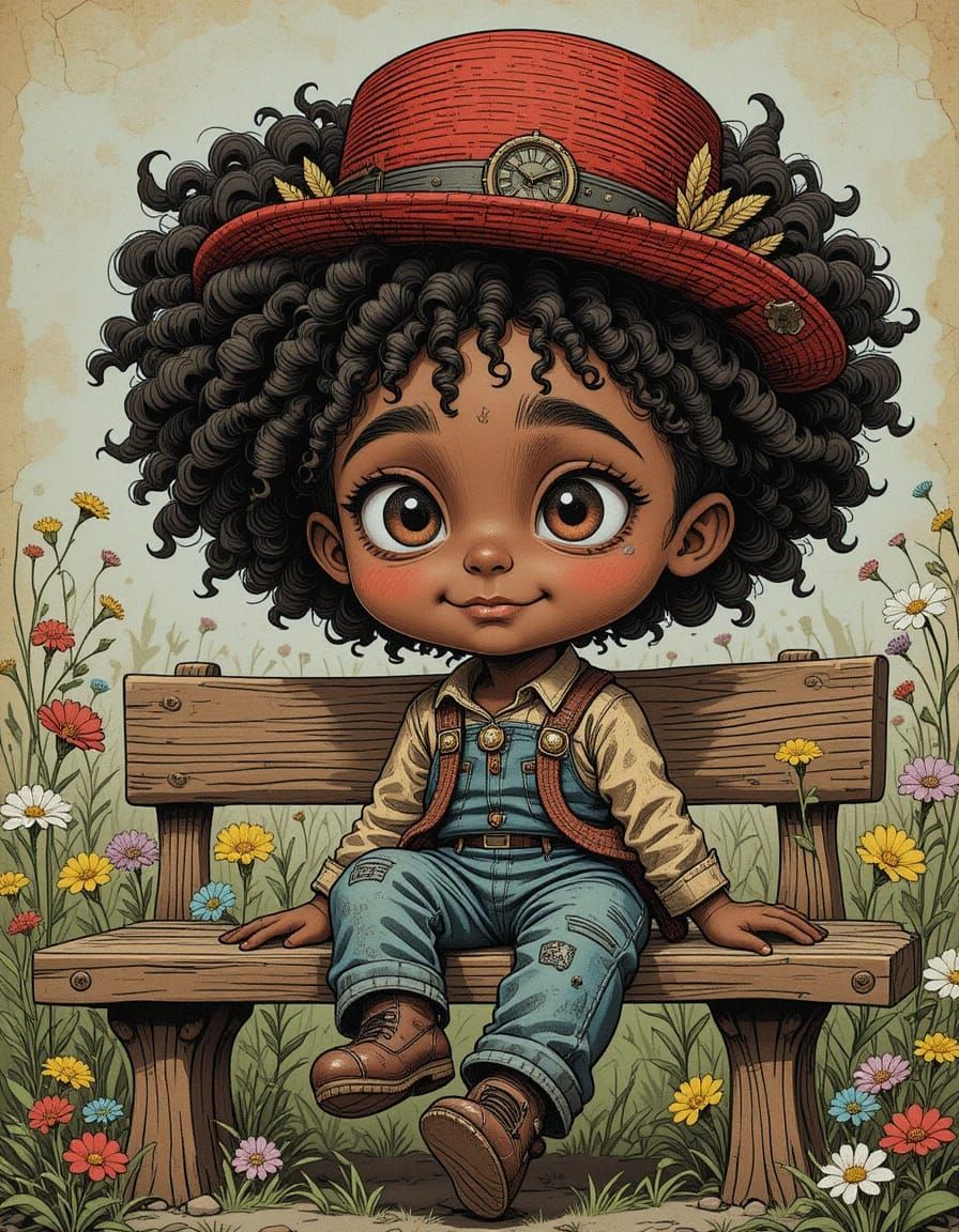 The Curly Hair's Boy I