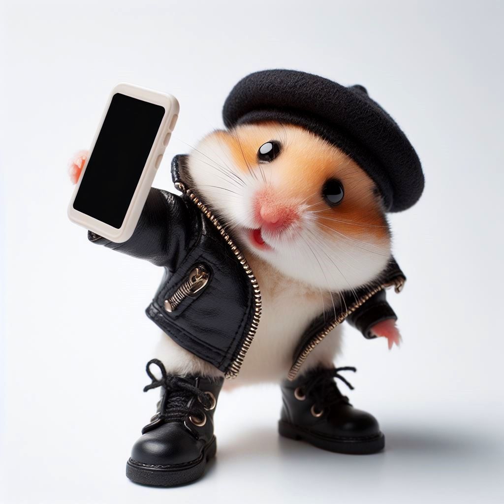 Hamster selfie