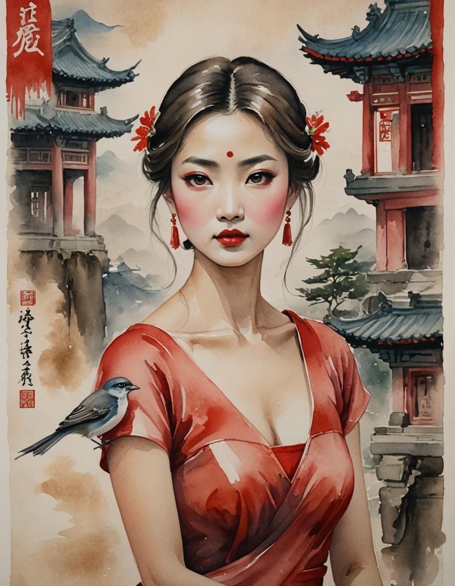 "Beautiful girl in Shanghai"