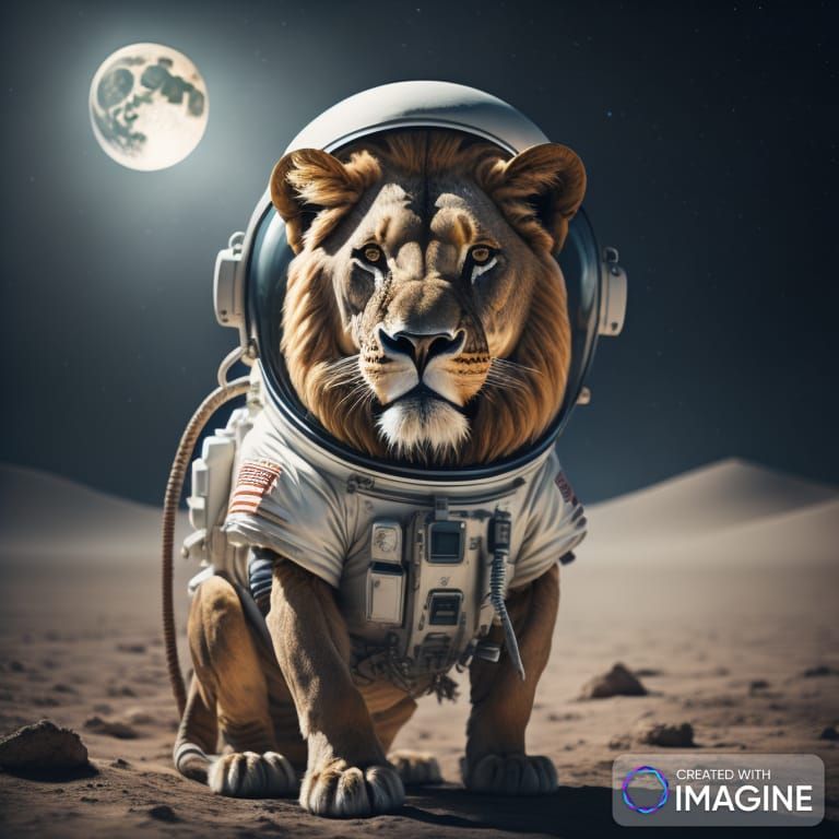 אריה אסטרונאוט בחלל