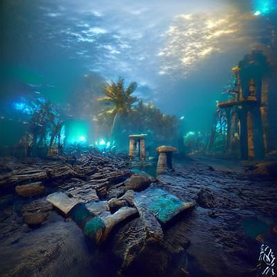 A sunken island