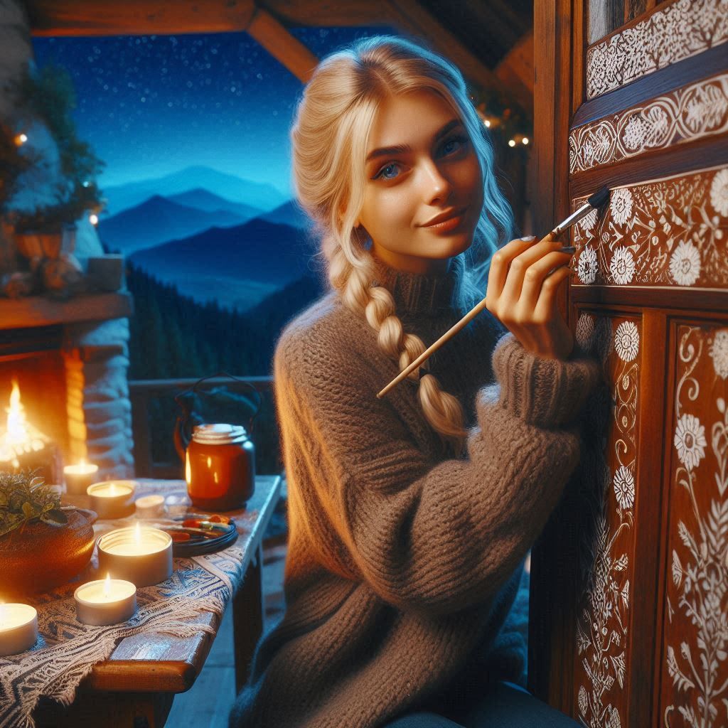 Feyre Painting The Cabin