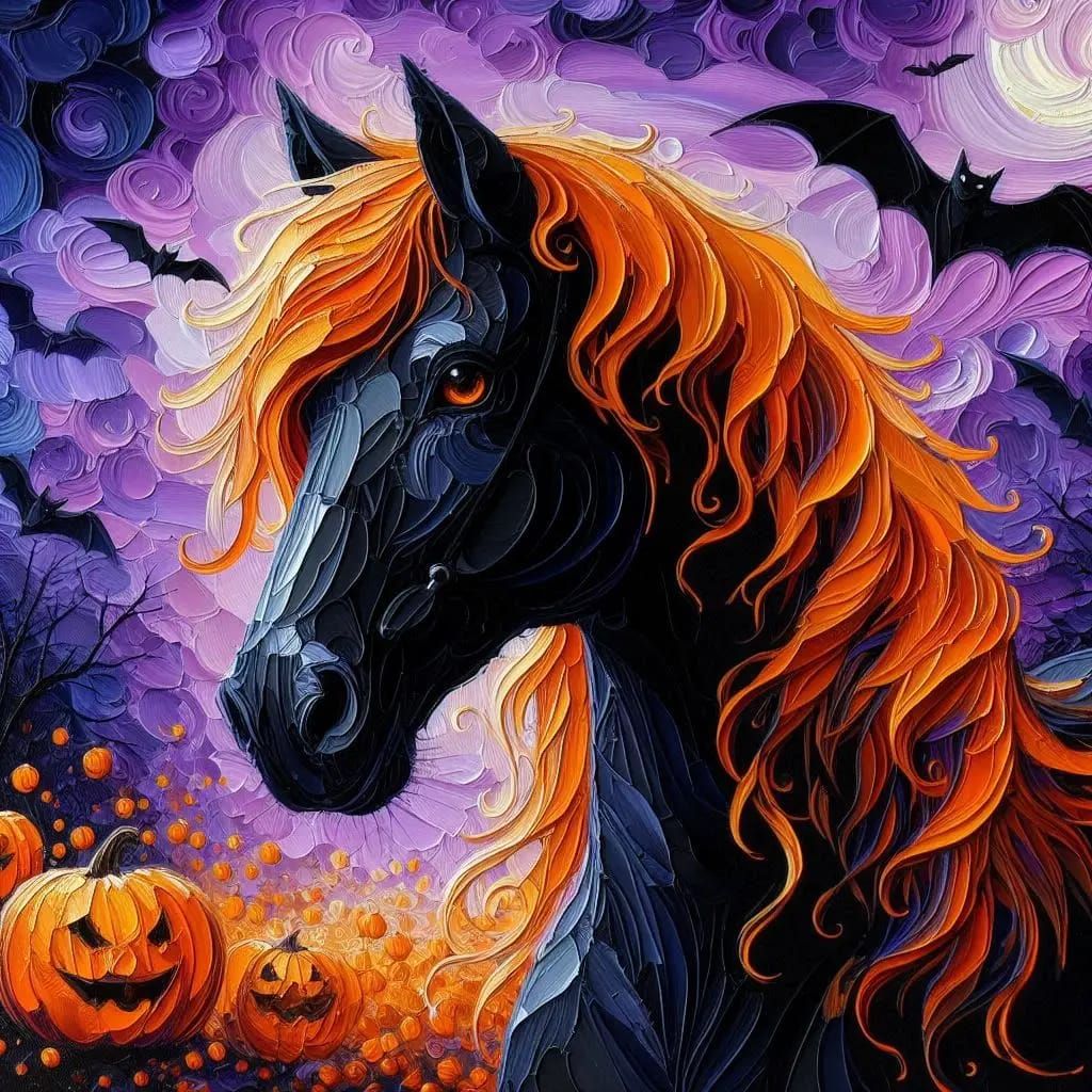 Halloween horse
