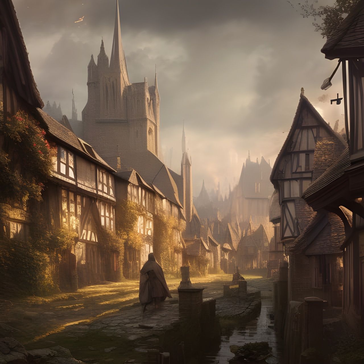  Medieval village  by @TheHallwayConversation