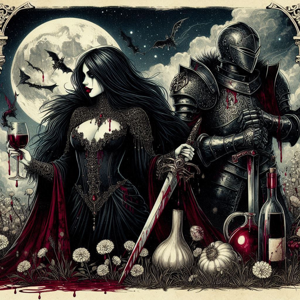 A Vampire and Her Son, who is somehow a Knight