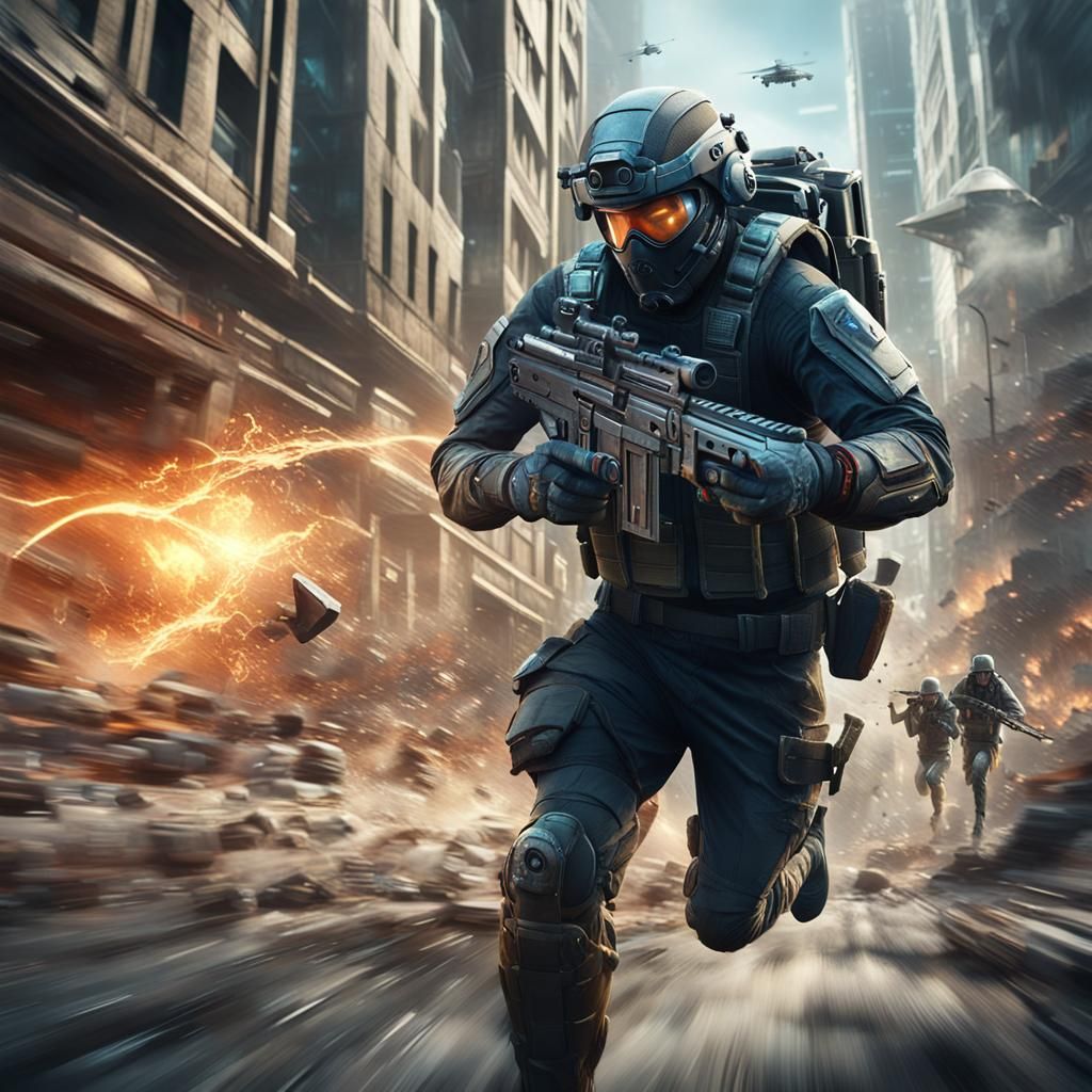 Objective: Escape the city with as many of your team as possible.  by @NSArt