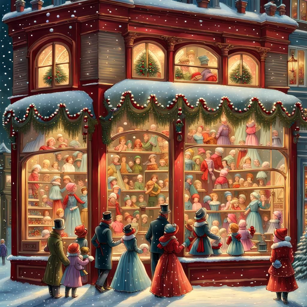 The magic of the toy shop window 🎄