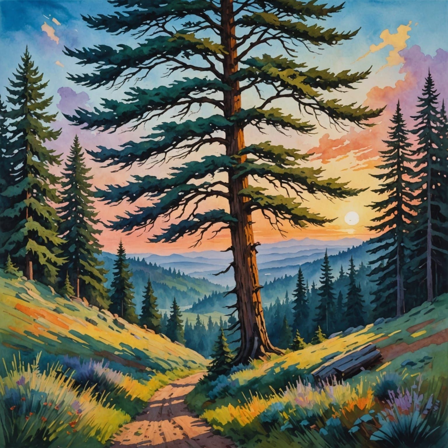 Cedar Twilight Tranquil