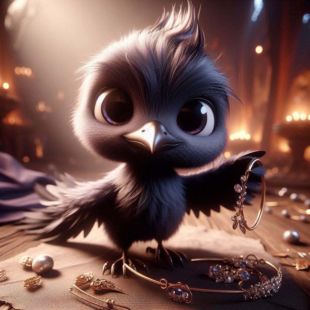 black-feathered