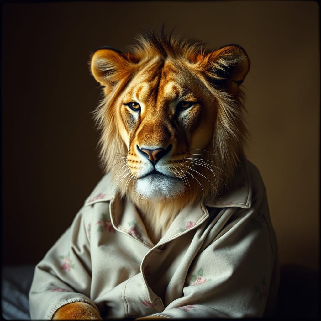 Regal Beauty in Soft Repose