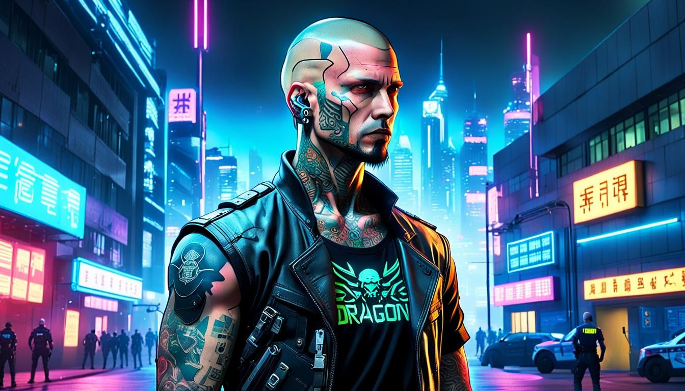 An enforcer for Night City Dragons