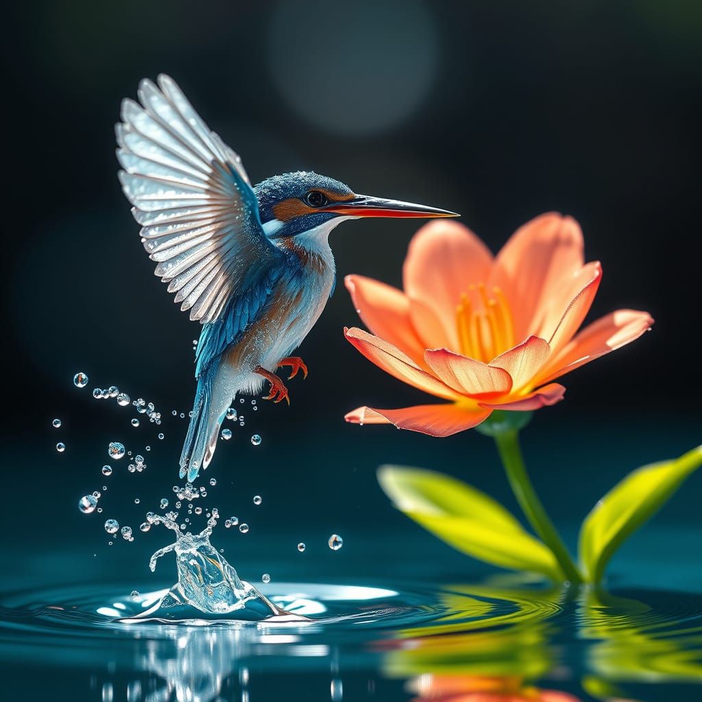 A mesmerizing kingfisher   by @Tenar