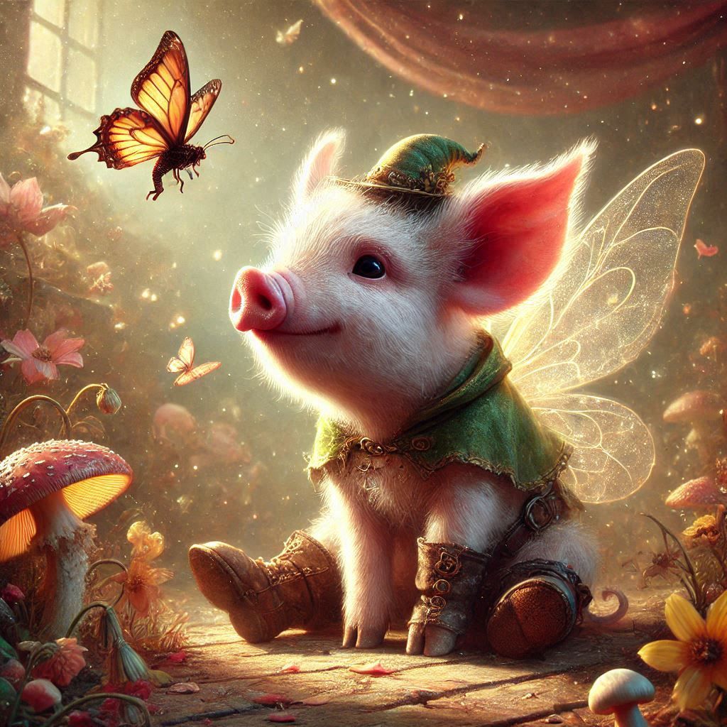 adorable fairy-tale fantasy creature portrait..
