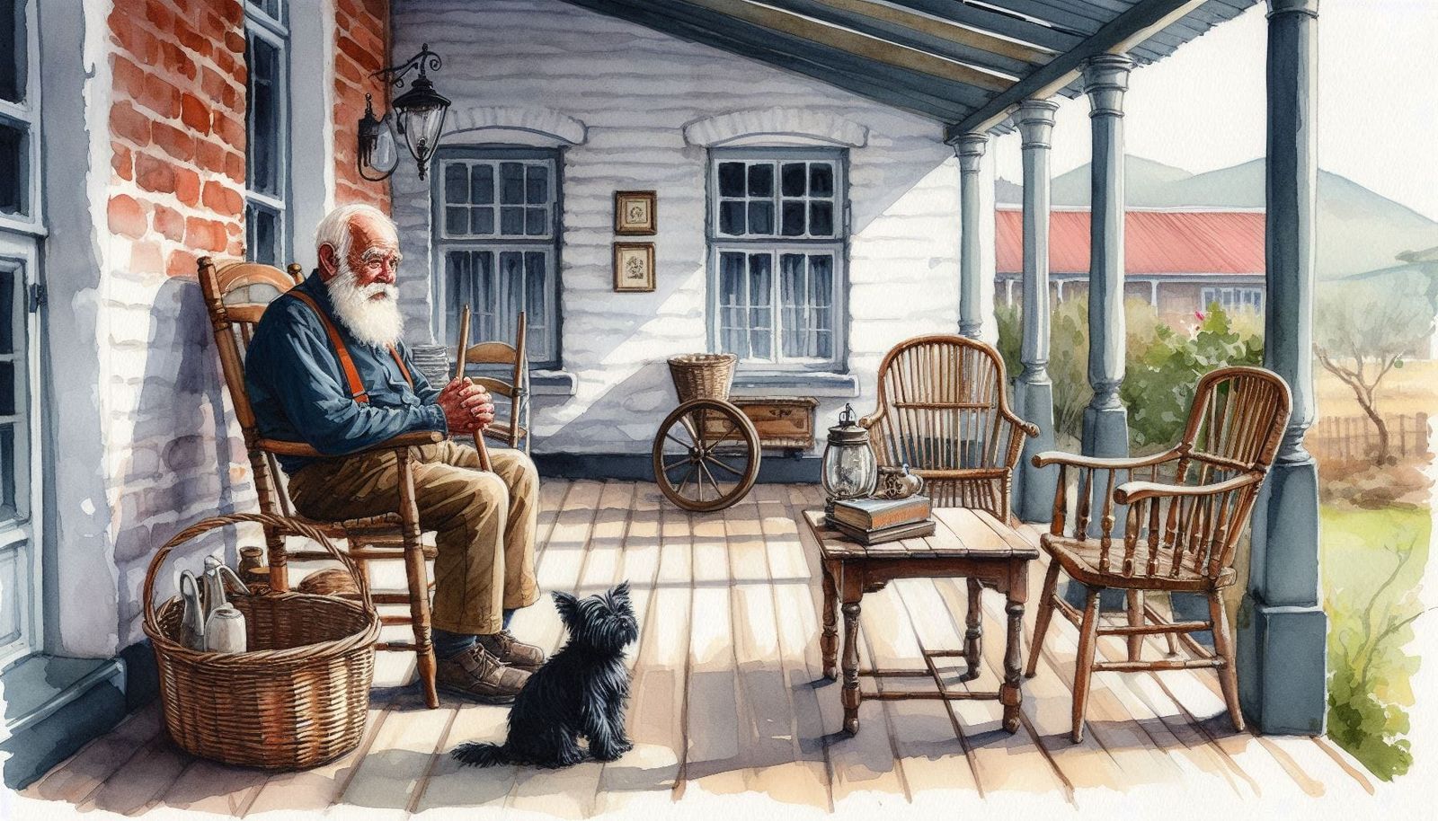 Oupa en Ouma sit op die stoep... (2)