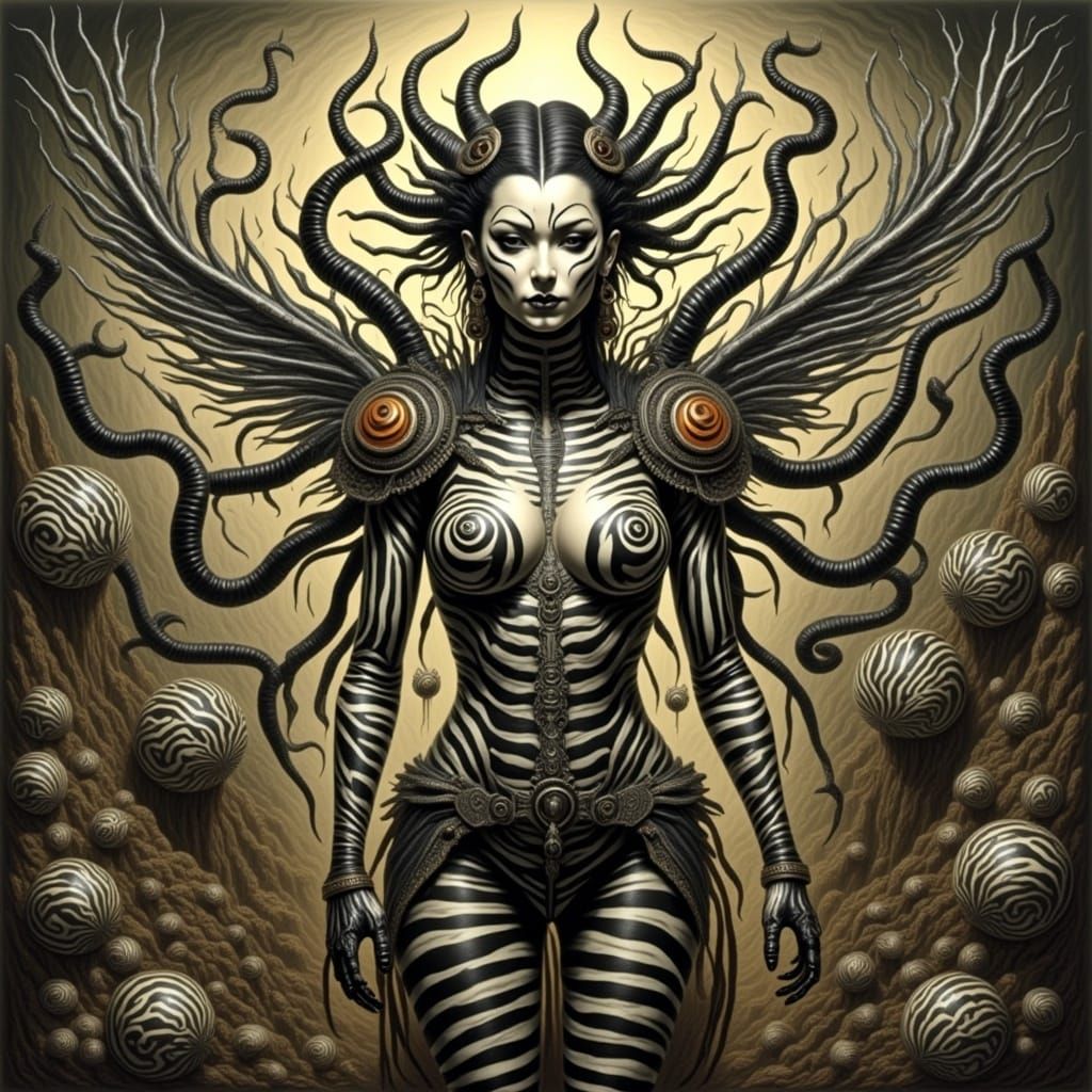 <lora:ZZ ZEBRAPUNK:1.0> 