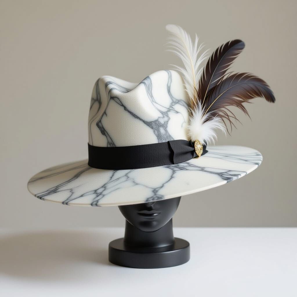 Marble and feathers!   by @Brittany Mitchell