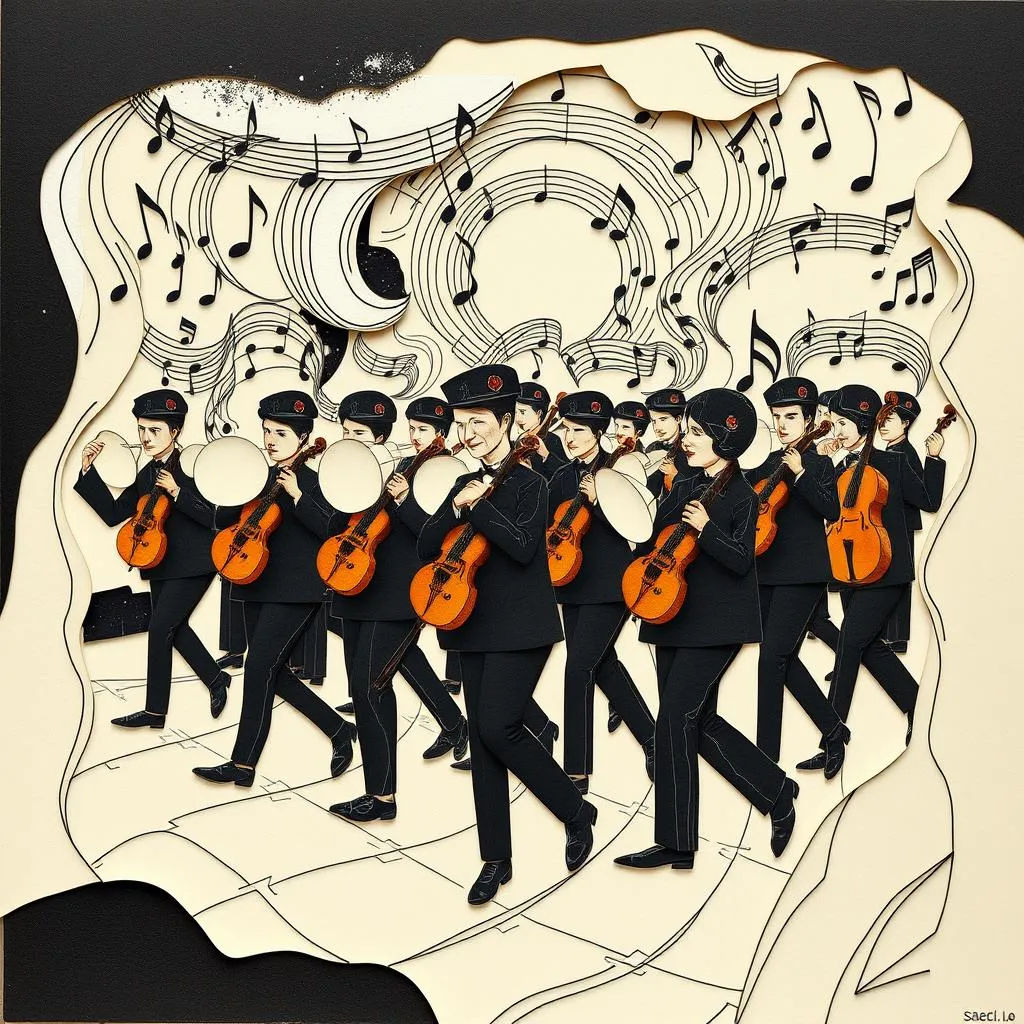 A marching band. (of sorts)