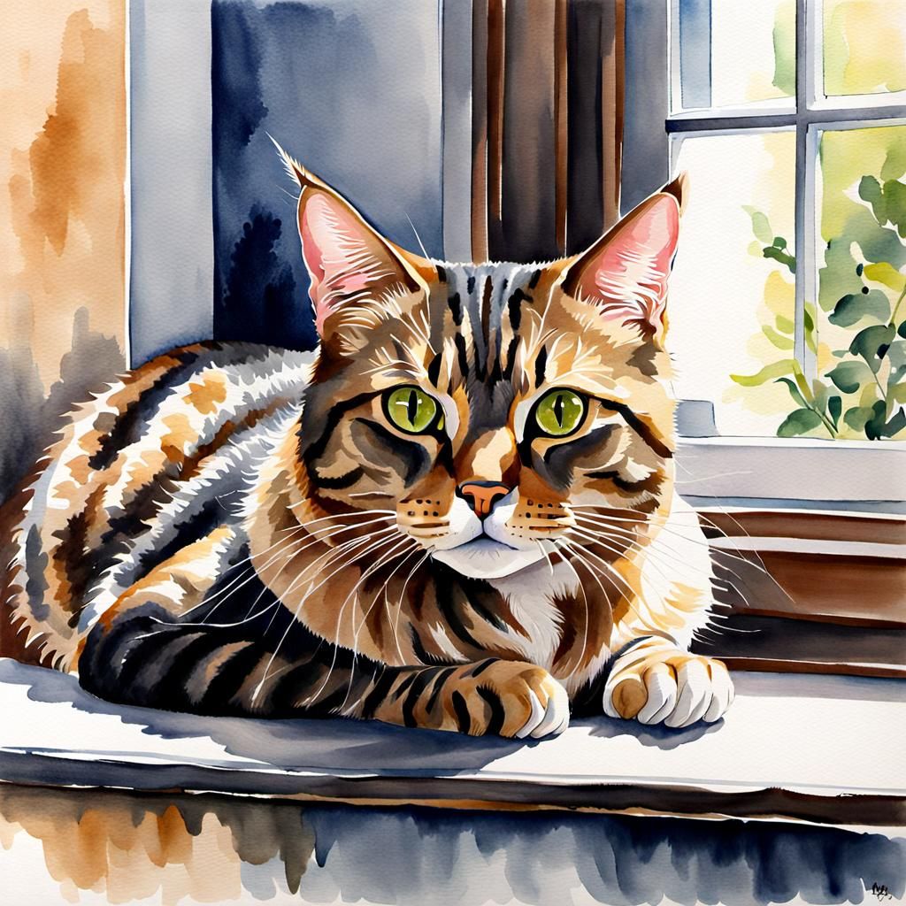 Twig the beautiful tabby - AI Generated Artwork - NightCafe Creator