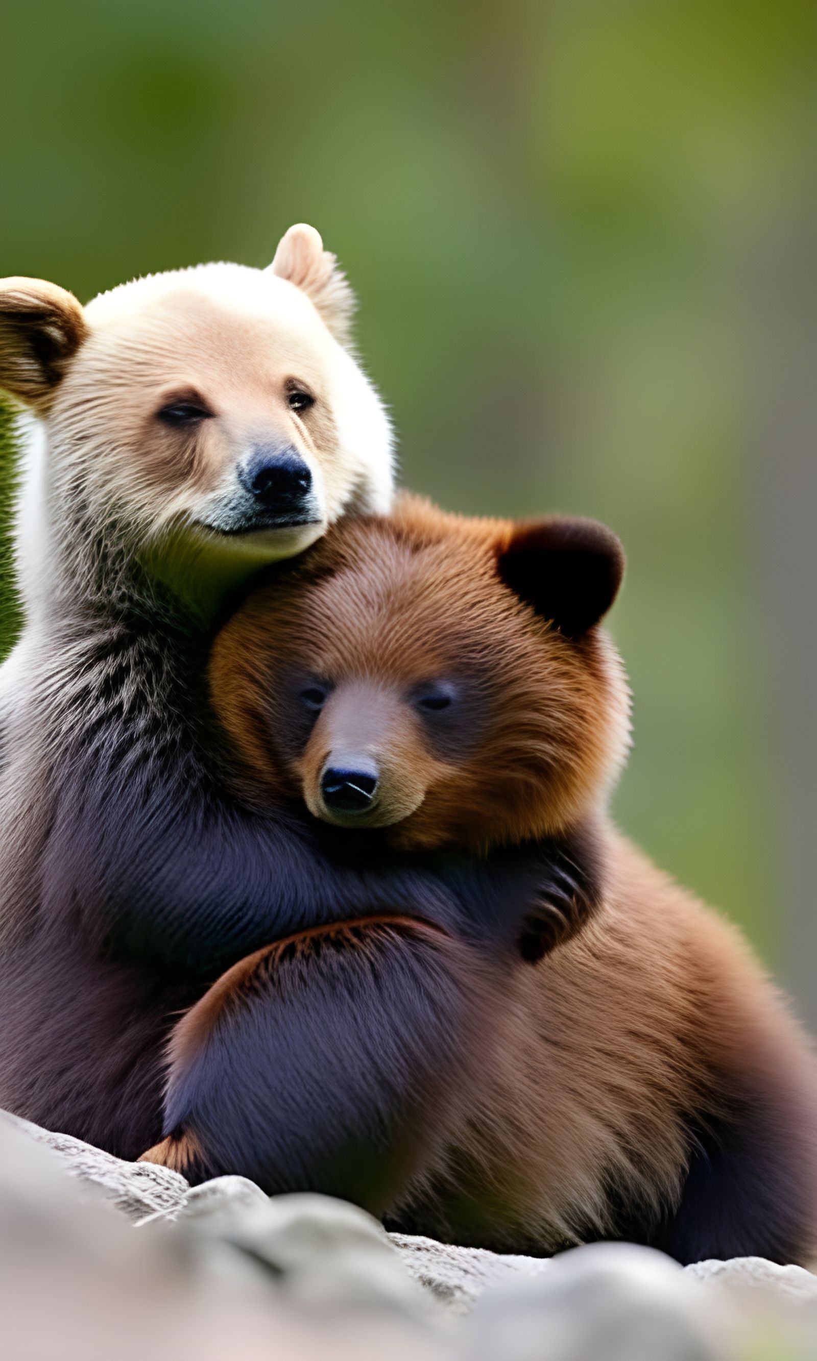 bear hug - AI Generated Artwork - NightCafe Creator