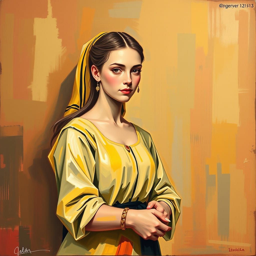 Vibrant Artsy Dancer with Whimsical Accents