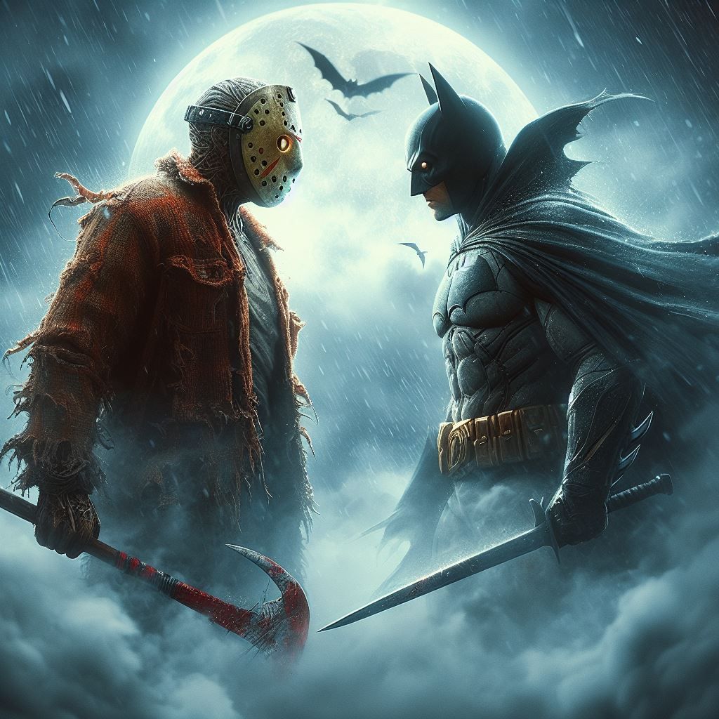 Jason Voorhees Vs Vampire Batman Ai Generated Artwork Nightcafe Creator 