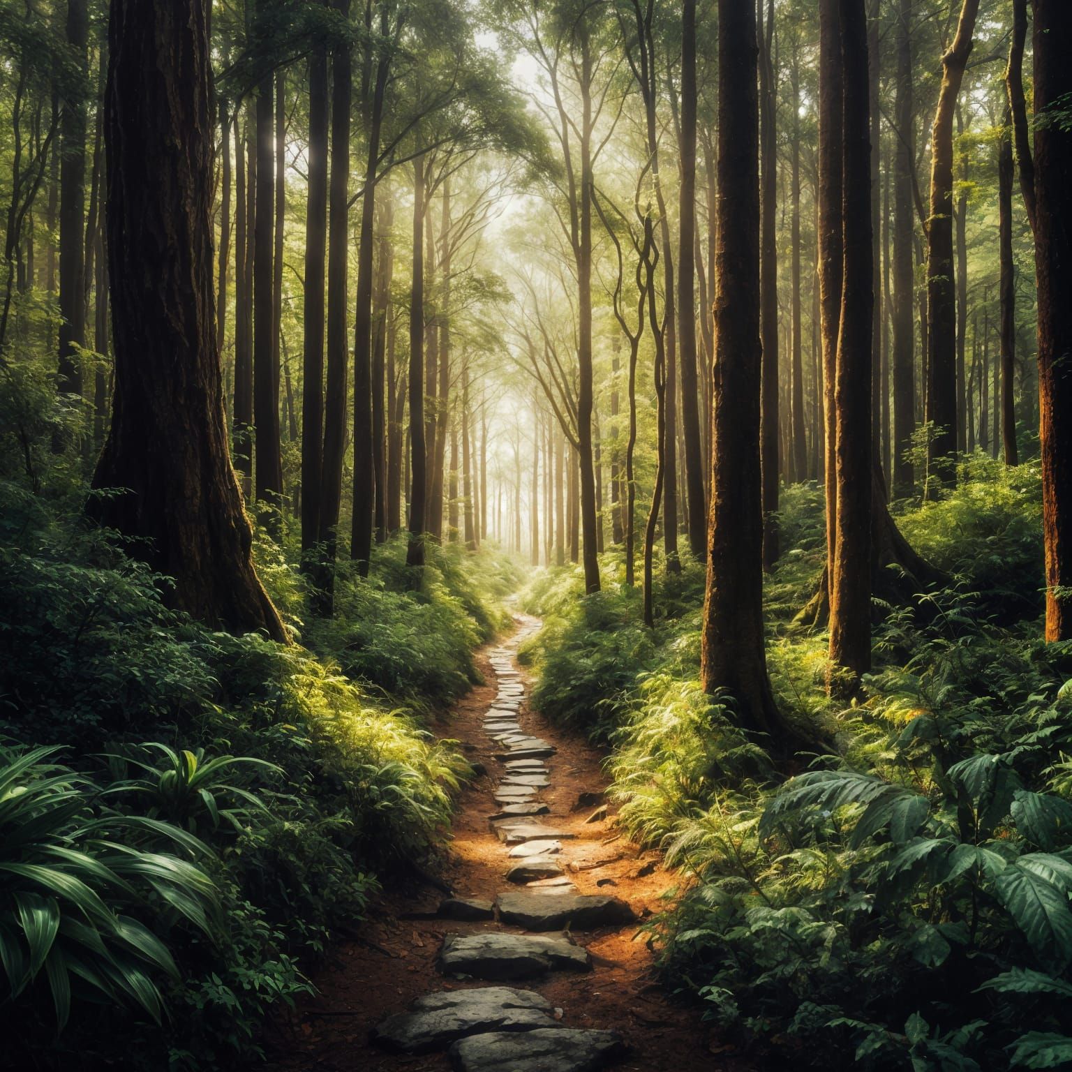 if thru the woods the way is found....