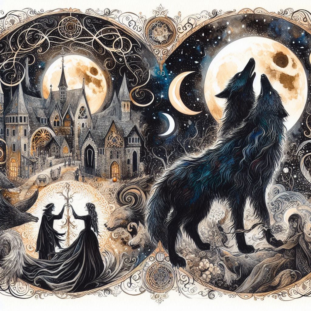 Poème de René Char Lunes et nuit, vous êtes un loup de velou...