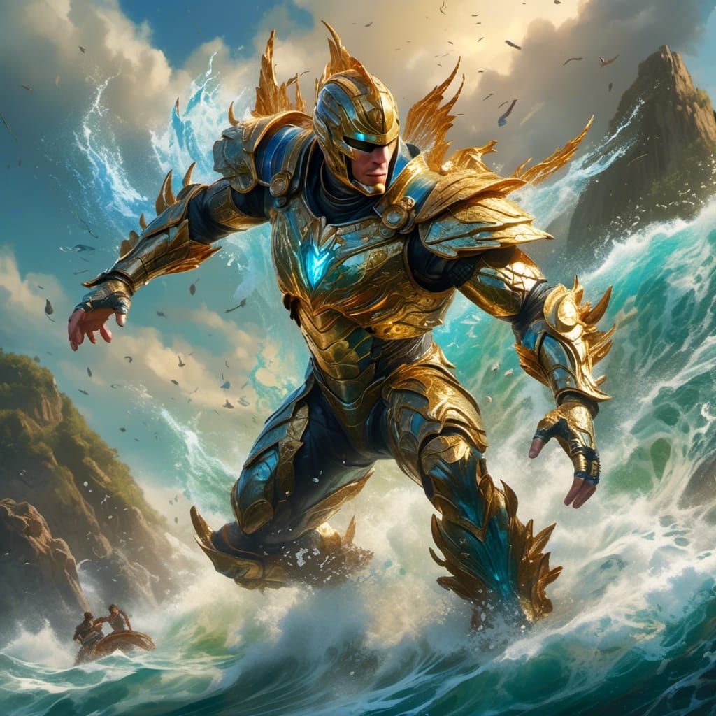 god of the sea <lora:Prince Charming:1.0> 
