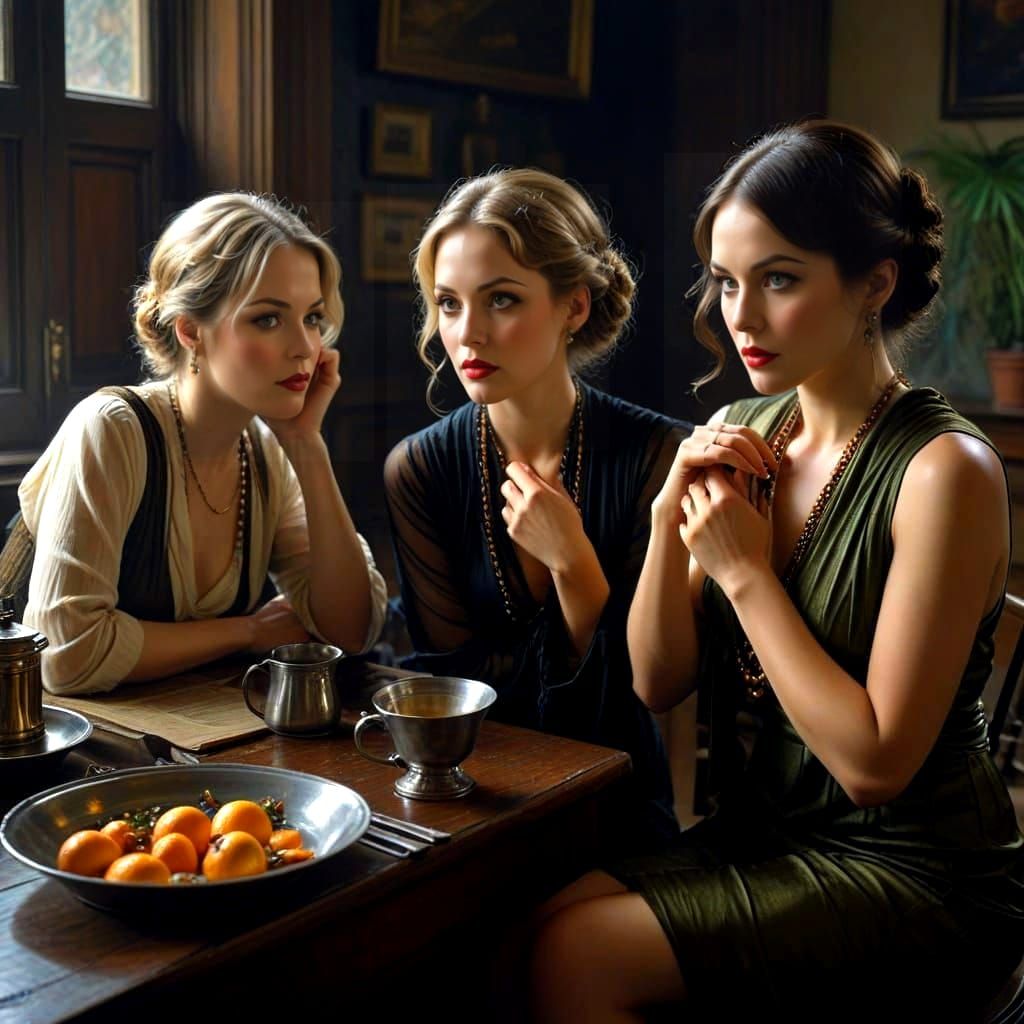 Glamorous Spy Thriller Ladies in 1920s Fashion