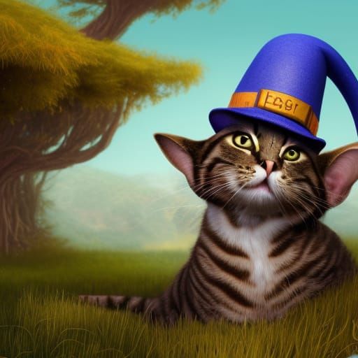 Cat in hat