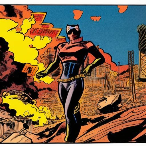 Comic book art of A Radioactive Wasteland