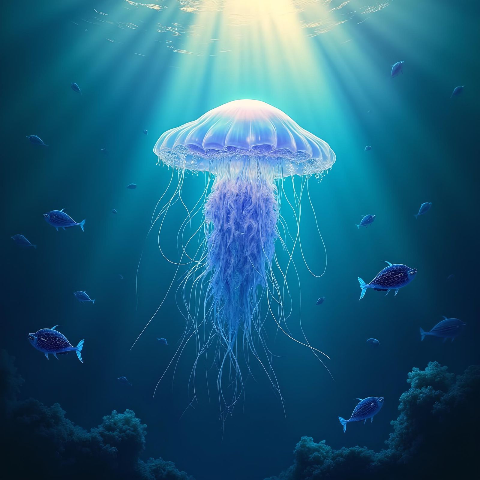 Vibrant Coral Reef Ecosystem