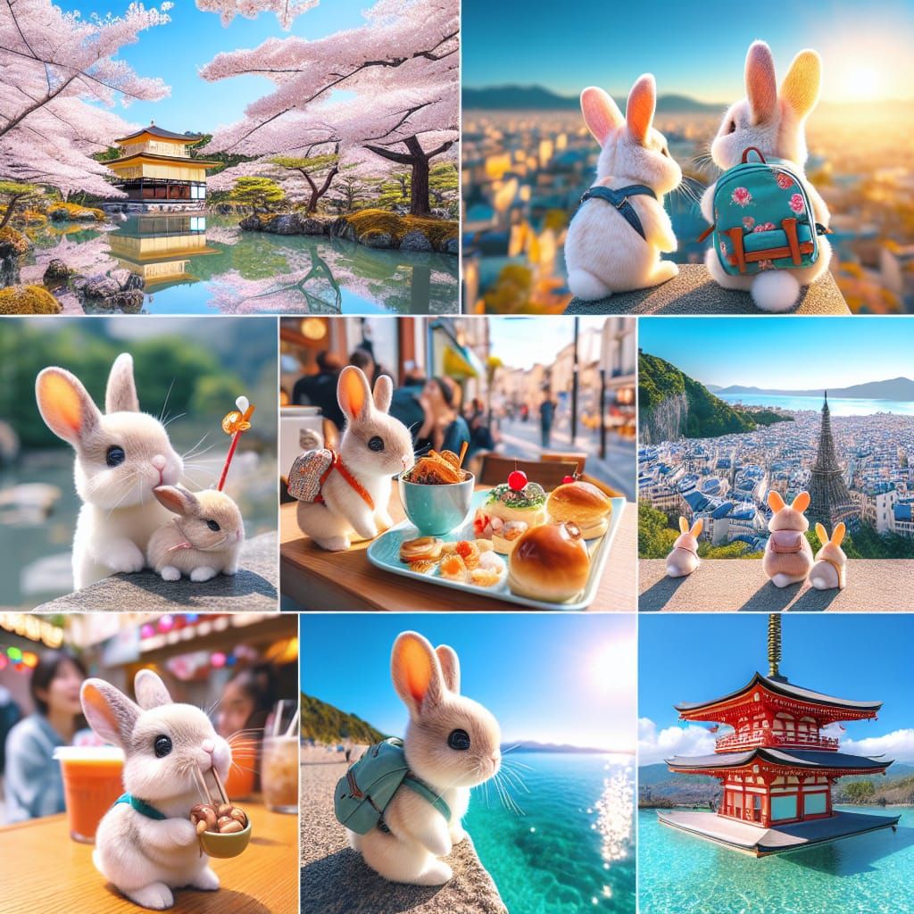 Rabbits Oriental Vacation - The Snapshots   by @John