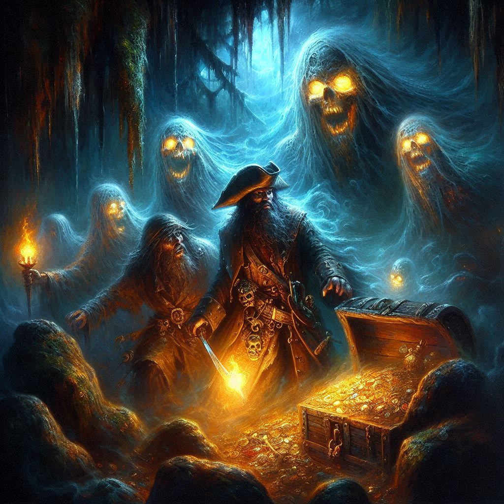 infamous pirate Blackbeard and his crew