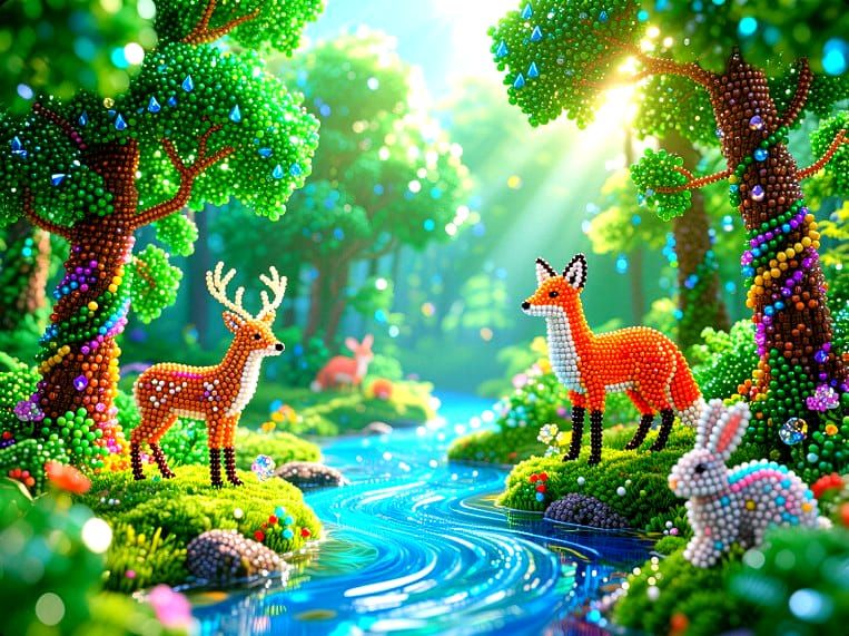 8/4/2025-Quest Entry 1 Bead Blast Forest Scenery Art By Archangel Tara