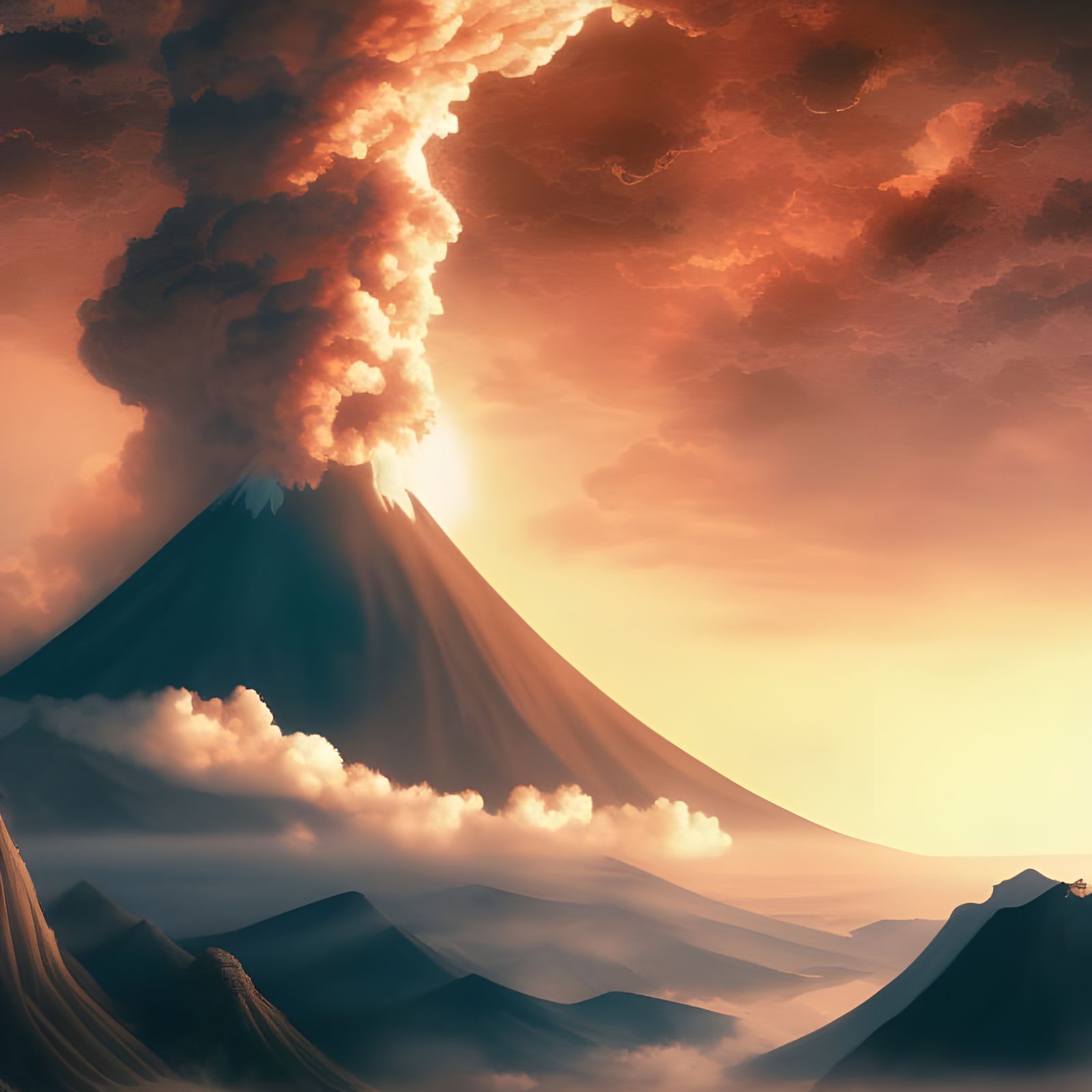 Mt. Fuji Erupting  by @Jazzygirl111