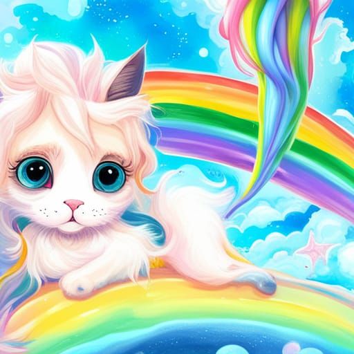 rainbow unicorn cat - AI Generated Artwork - NightCafe Creator