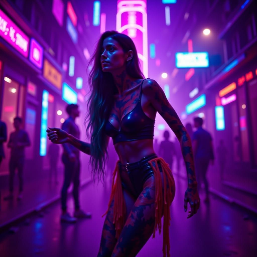 We l-l-like the way she moves,
Feeling that bass, we’re in the groove!
[Verse 3]
In the neon lights, we find our way,
Living for tonight, no...