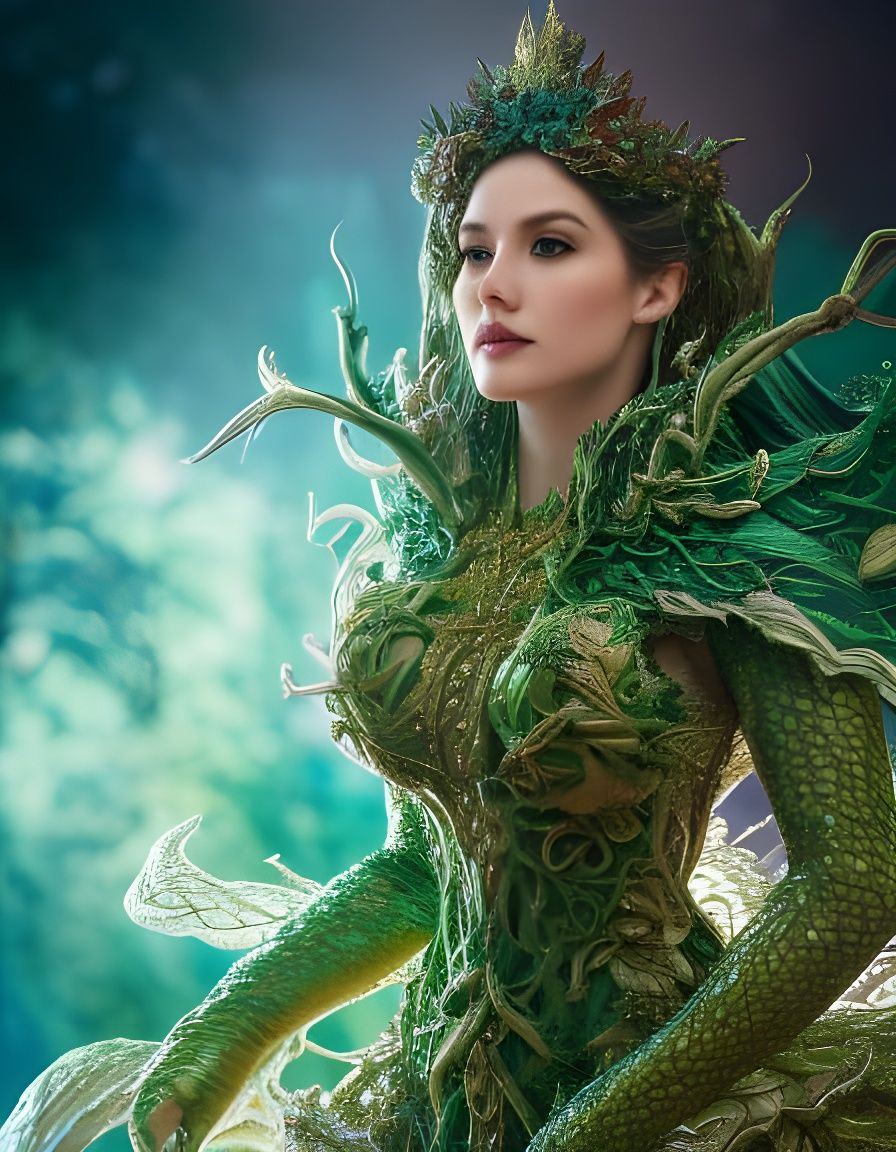 Vine armor - battle regalia of the forest queen  by @Gorkwobbler