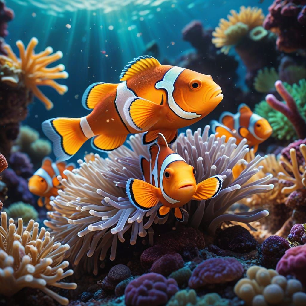 clownfish  by @HumanSign