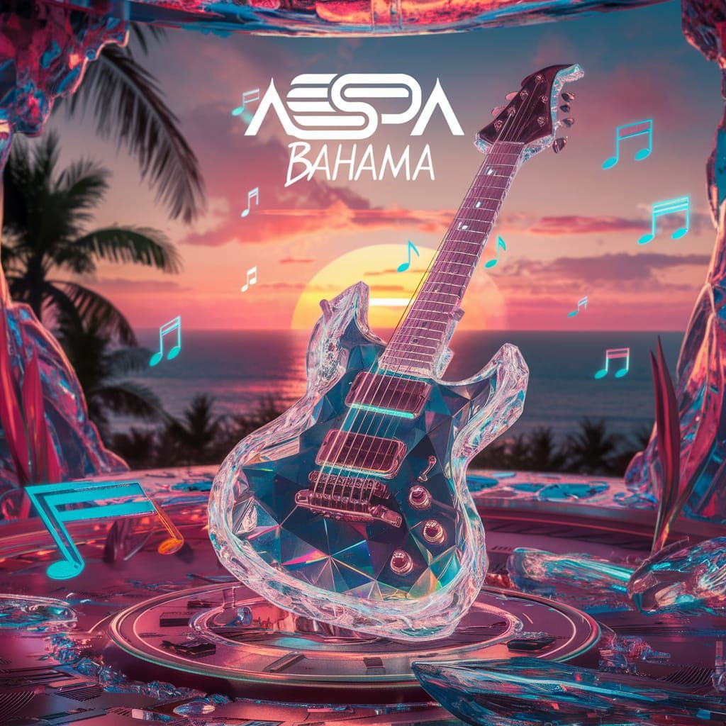 Cover Album of AESPA Music Titled "Bahama"  by @Naripan