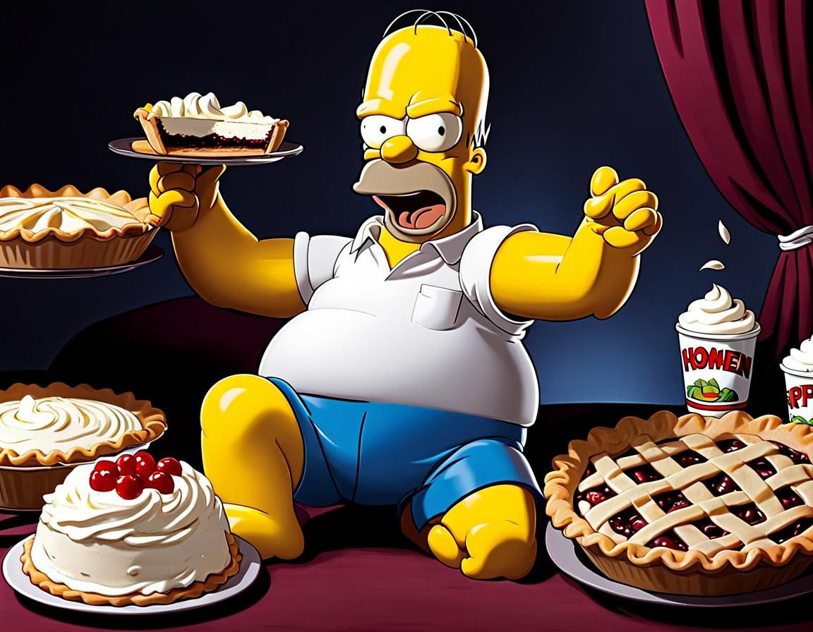 Homer, the Pie-Man - AI Generated Artwork - NightCafe Creator