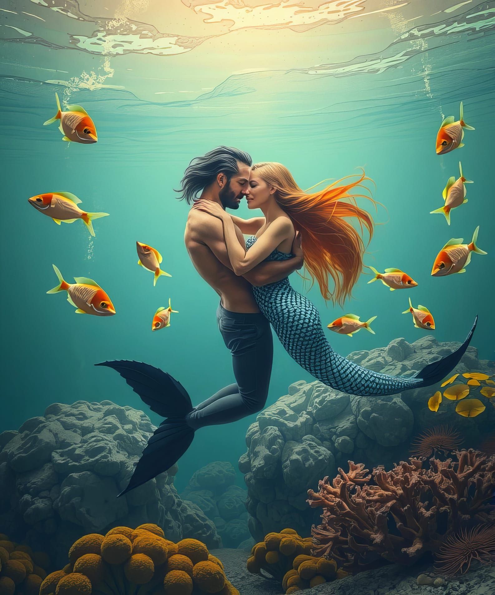 Mermaid and Triton