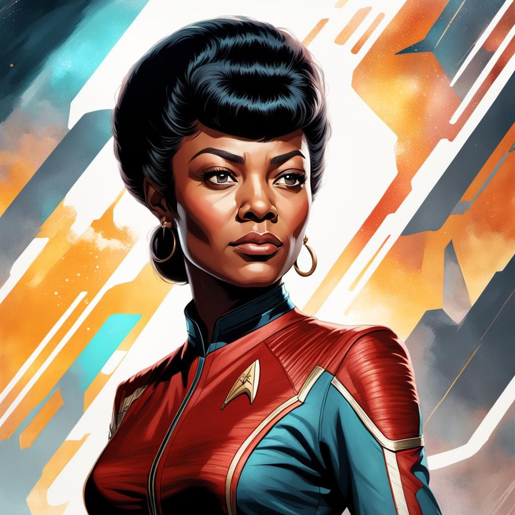 Lieutenant Nyota Uhura - AI Generated Artwork - NightCafe Creator