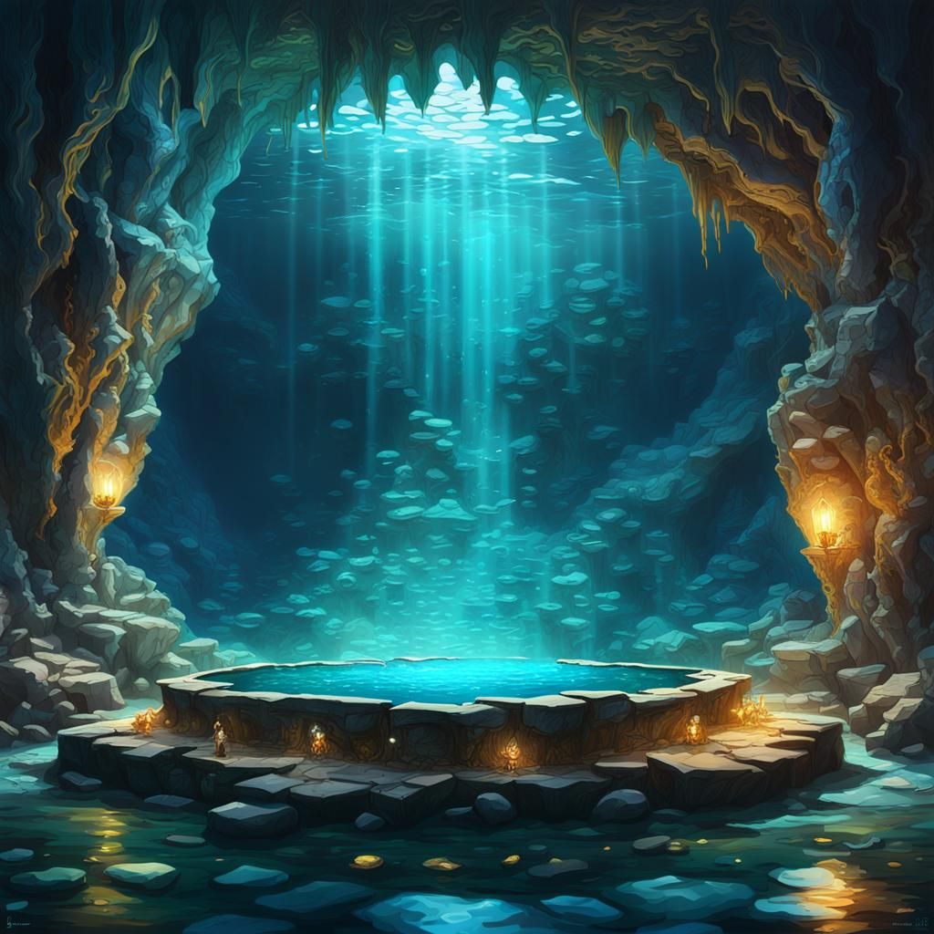 underwater cave